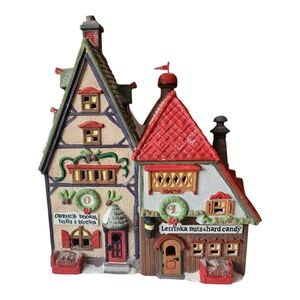 Obbie's Books & Letrinka's Candy Shops Lighted North Pole Series Vintage 1992